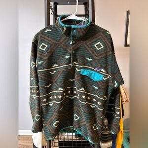 Patagonia Synchilla Snap-T Fleece Pullover Aztec Southwestern Print